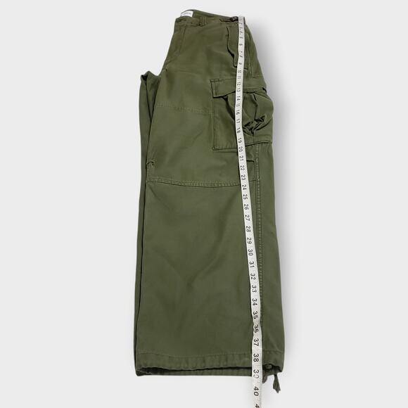 Aritzia Tna Supply Cargo Pant Olive Green Sz 4 Relaxed Grunge Gorp Streetwear - Picture 11 of 12